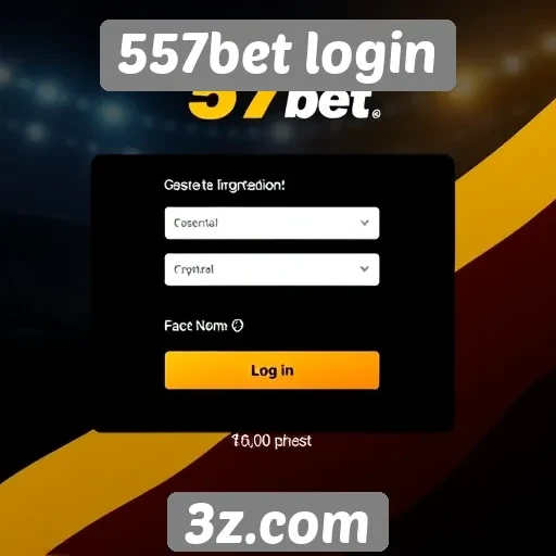 Funcionalidades do sistema de login da 557bet